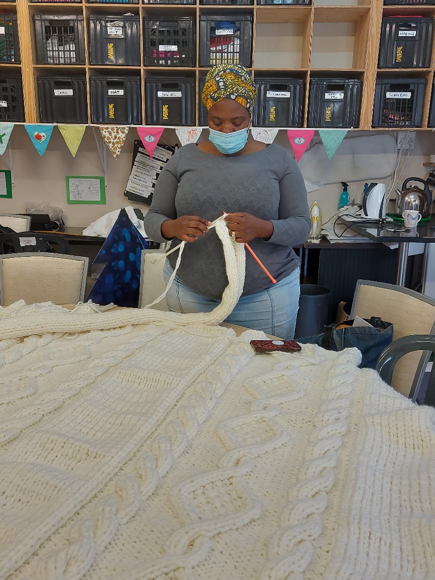 Phenomenal Women_Auction_Knitted Throw